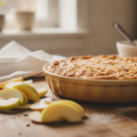 Шарлотка с яблоками в форме для выпечки